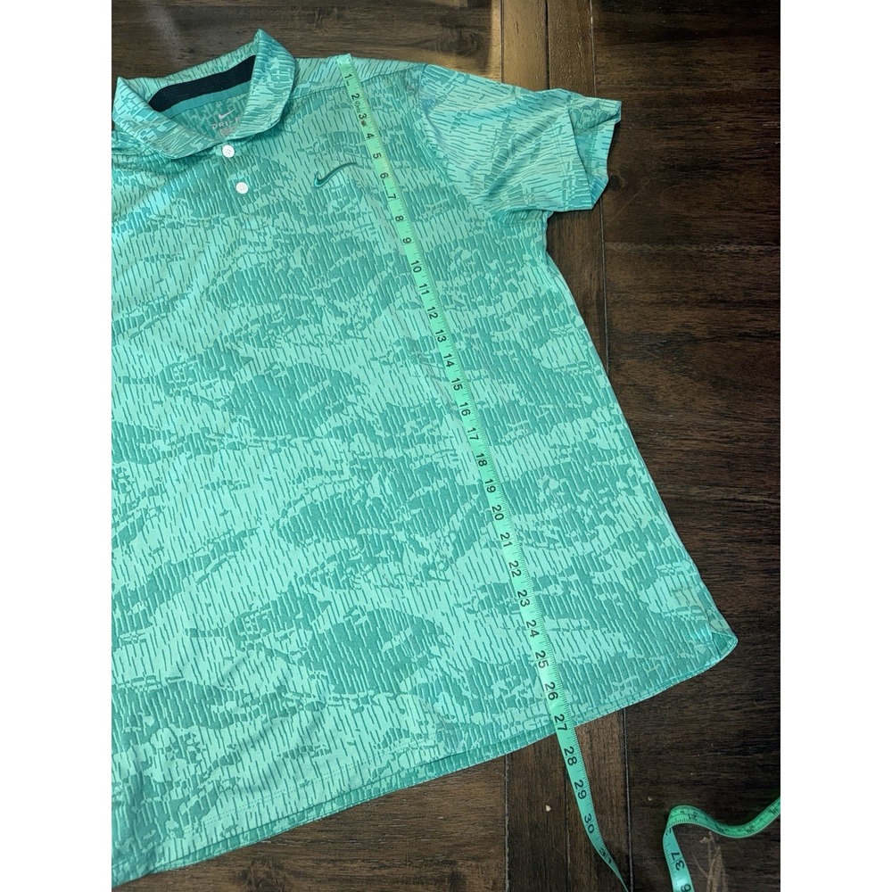 Nike Dri Fit Vapor Golf Polo Green Camouflage Men's M BV0478 Short Sleeve Shirt - Picture 6 of 8